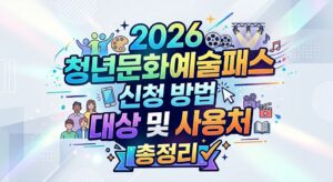 청년문화예술패스 신청 방법